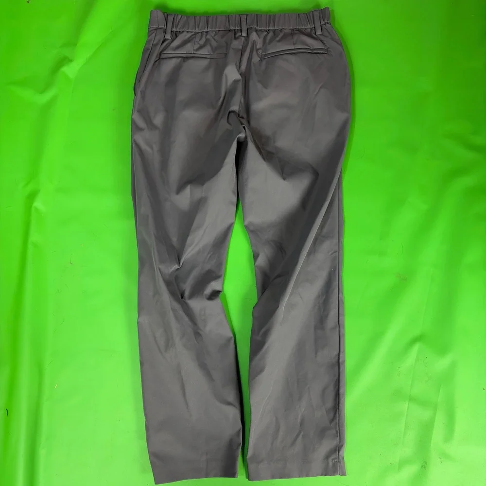 Banana Republic Performance Pants Mens 34/30 Gray Tech Golf Zipper Pockets